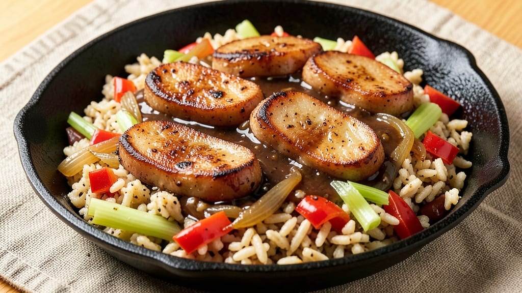 Cajun Sausage Dirty Rice Recipe: Bold Andouille Heat With Toasted Celery Crunch