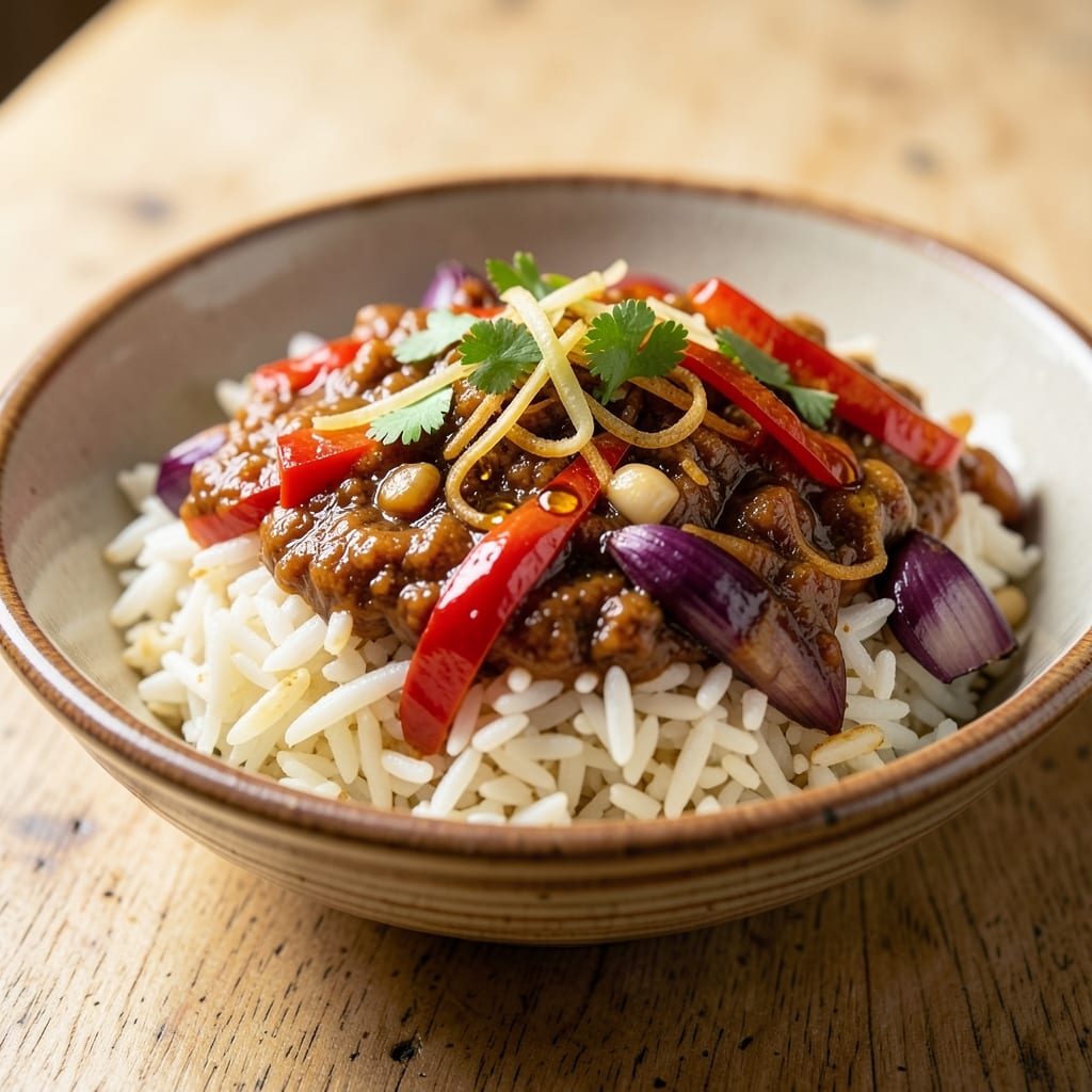 African Spicy Rice Recipe: Bold Tomato-Pepper Heat in One Pot