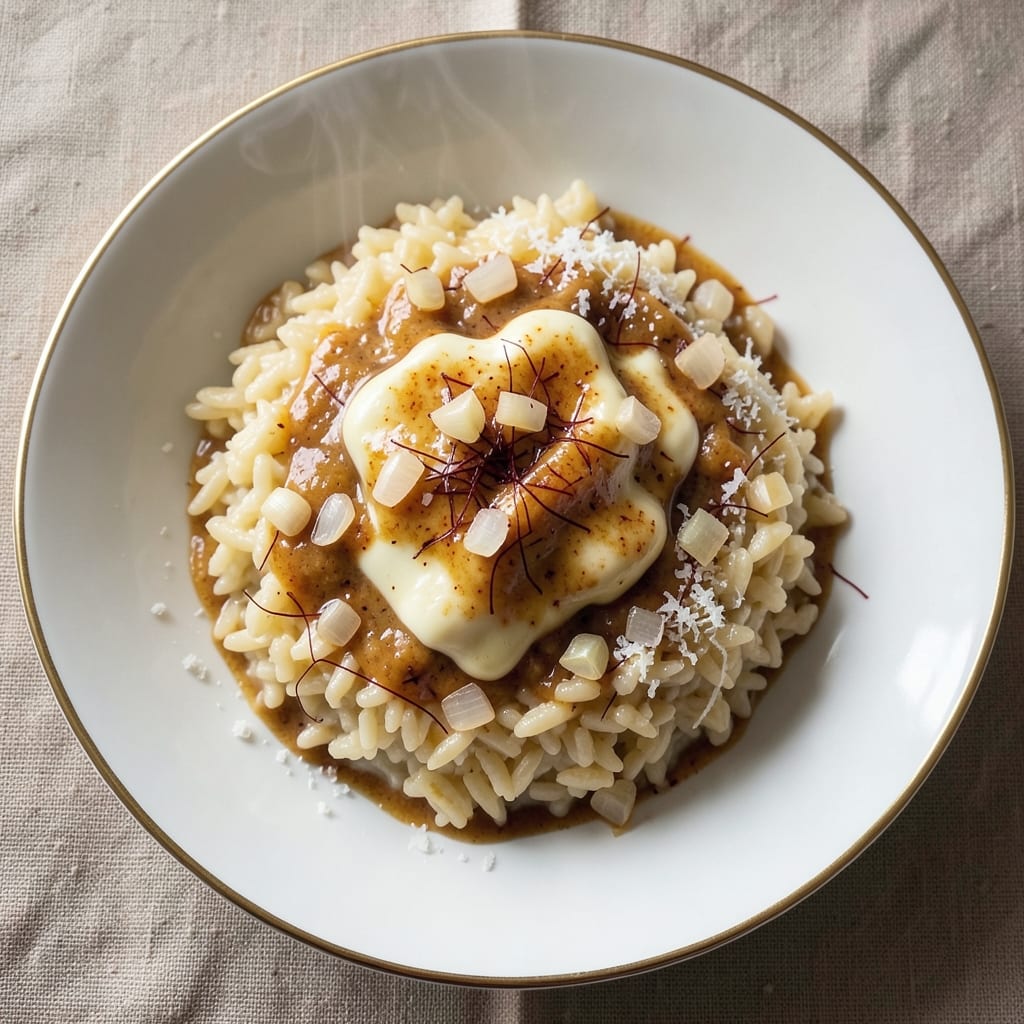 Arborio Sticky Rice Recipe: Saffron-Kissed Crispy-Top Masterpiece