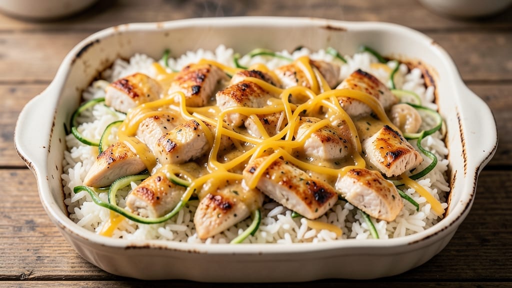 Chicken Zucchini Rice Casserole Recipe: Cheesy Melted Top and Hidden Veggie Magic