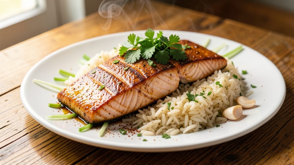 Cajun Salmon and Rice Recipe: Smoky Spice-Kissed Protein and Fragrant Grains