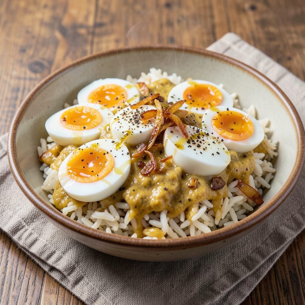 Anda Rice Recipe: One-Pot Fragrant Spice and Eggy Richness