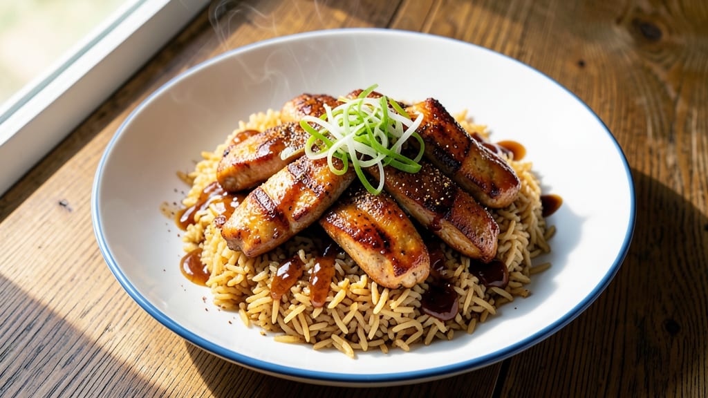 Chicken Mongolian Rice Recipe: Five-Spice Crisp With Lime Zest Finish