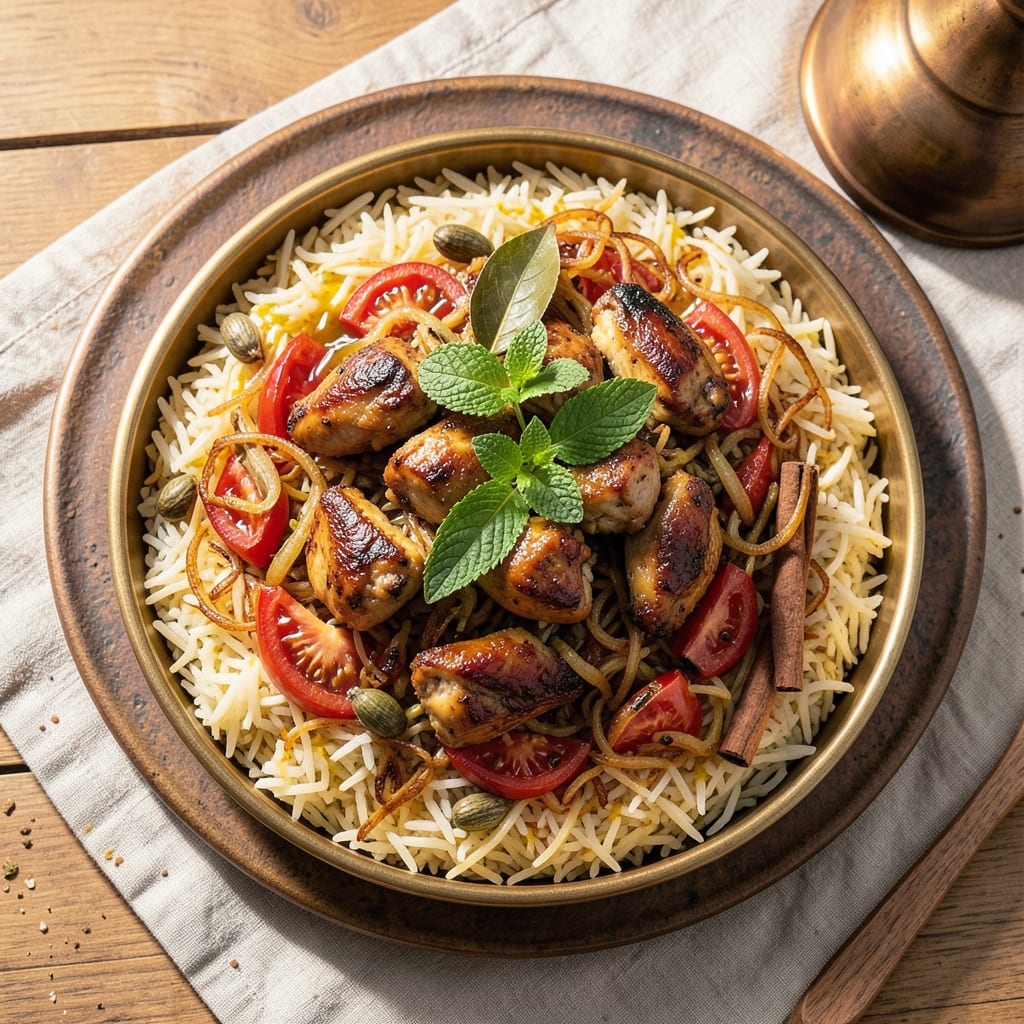 2 Kg Rice Biryani Recipe: Layered Fragrance and Charred Spice Crunch