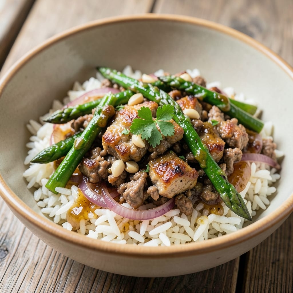 Asparagus Ground Beef Rice Recipe: One-Pan Hearty Weeknight Dinner